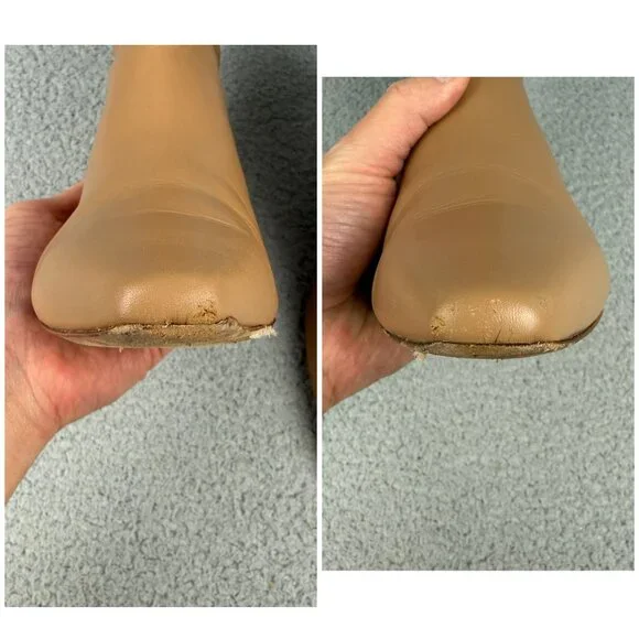 Aeyde Boots Womens 8 / EU 39 Shoes Tan Brown Ivy Leather Ankle Zip Booties Heels - Picture 10 of 11